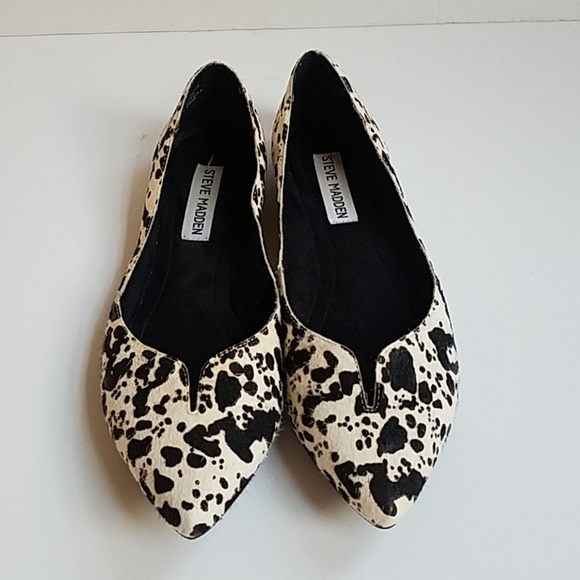 cow print flats